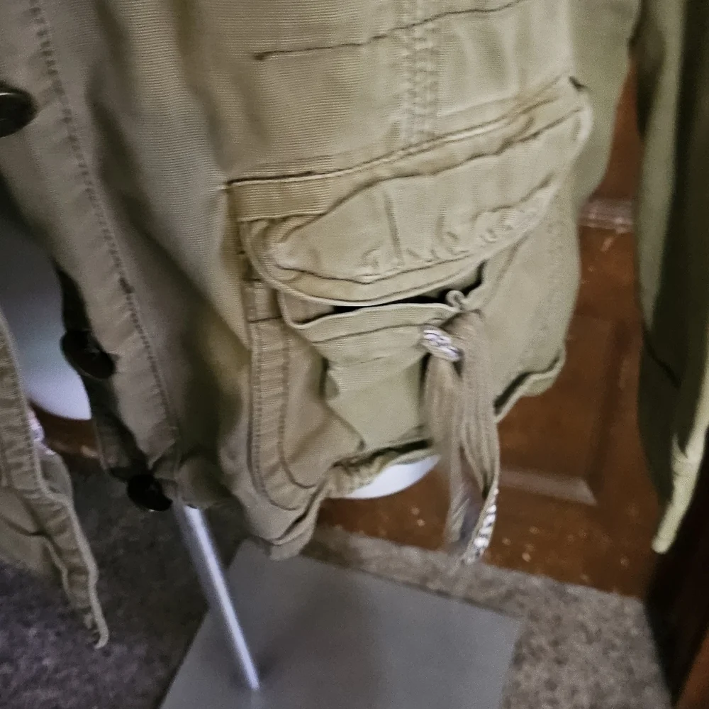 Maurices Button up Cargo jacket Olive Green Size 14/16